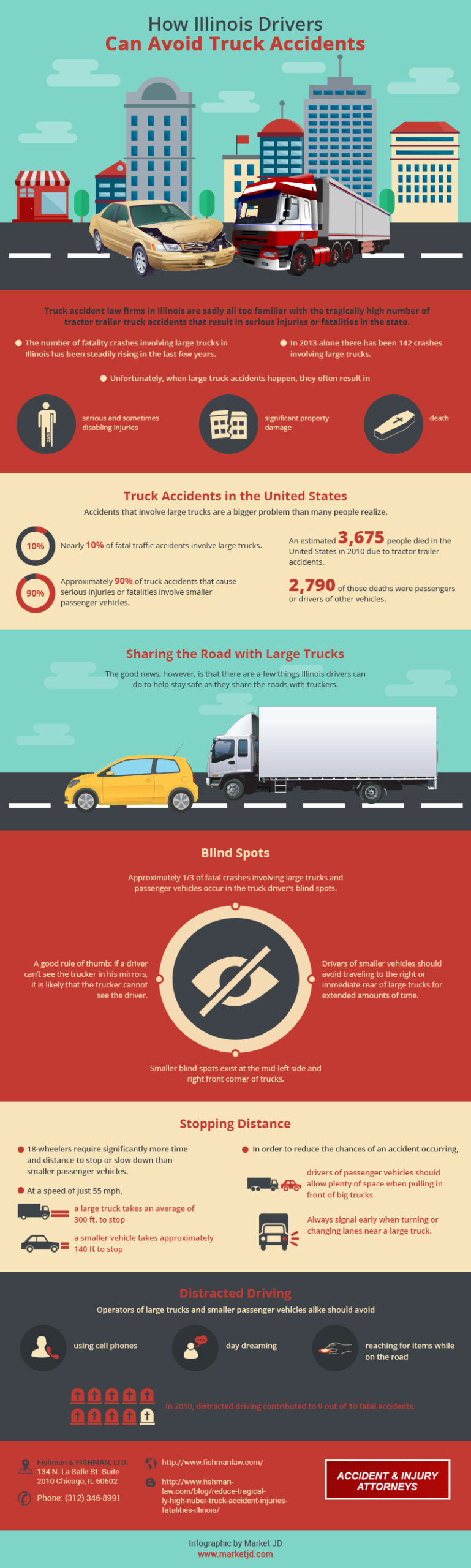 how Illinois Drivers Can Avoid Truck Accidents scaled